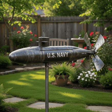 ⚓2D Navy Submarine Wind Spinner (Exact match to the video demonstration!)